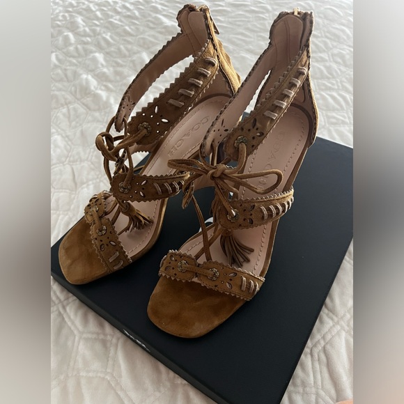 Coach Bella Suede Heels - Picture 5 of 9